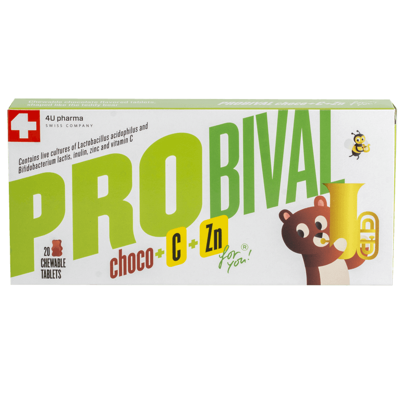 Probival Choco+C+Zn čokoladni medvedići