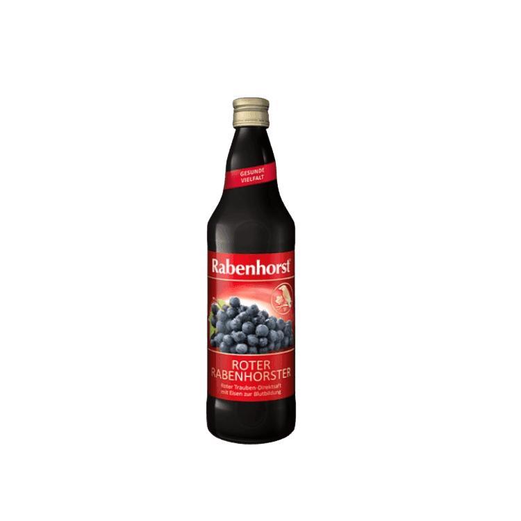 Rabenhorst grape juice enriched with iron