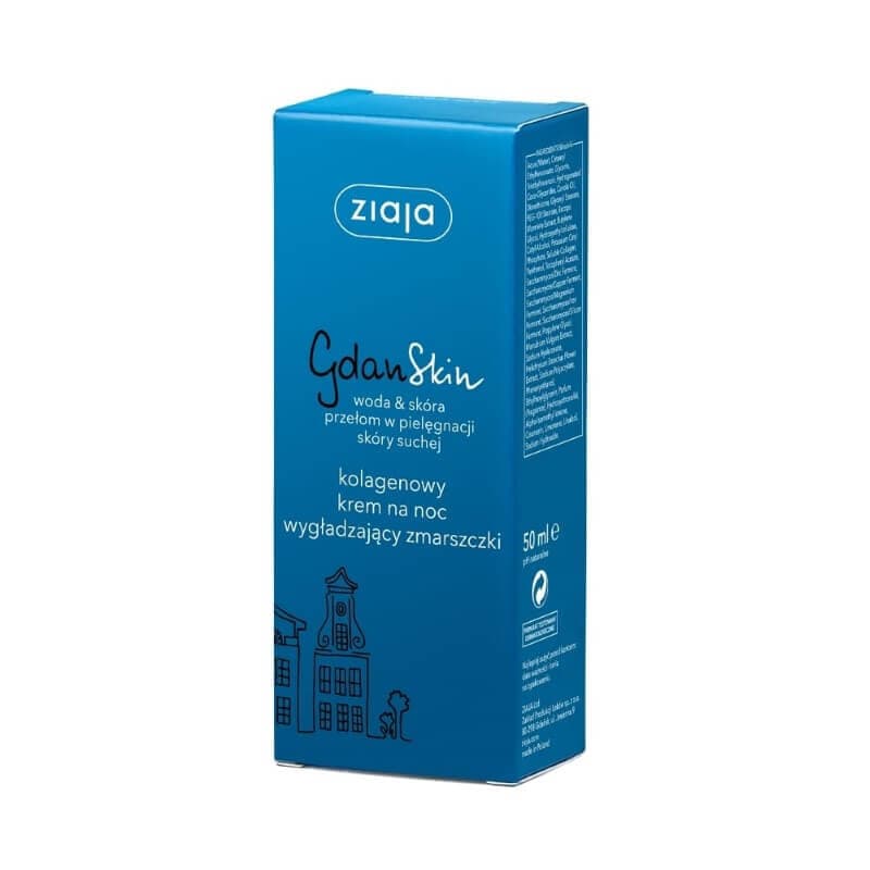 Ziaja night face cream gdanskin collagen