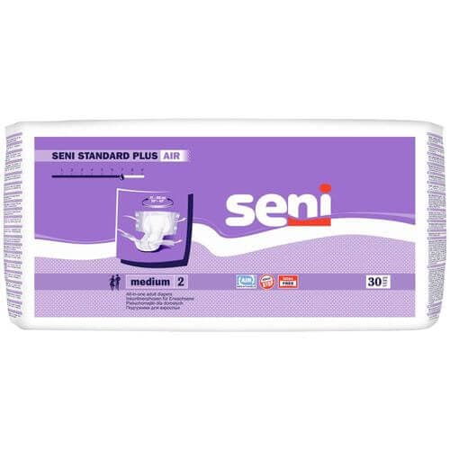 Seni Standard Plus Air Medium noćne pelene (M) 40-70 kg
