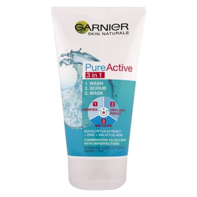 Garnier Skin Naturals Pure Active 3u1 sredstvo za čišćenje lica protiv bubuljica