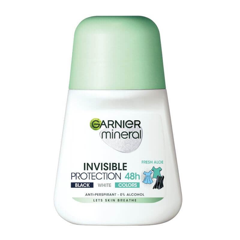 Garnier Mineral Invisible Black, white & Colors fresh dezodorans roll on