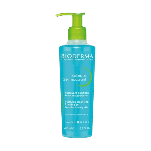 Bioderma Sebium Gel moussant - пенящийся гель для очищения лица для комбинированной и жирной кожи