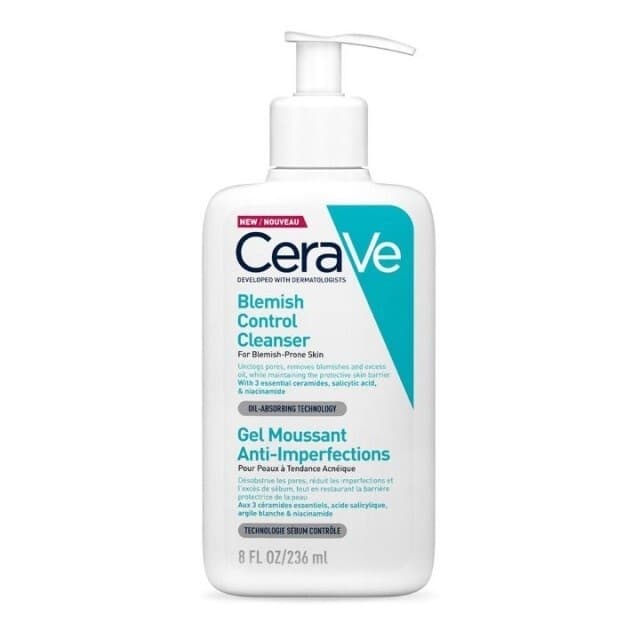 CeraVe Blemish Control Cleanser - гель для очистки кожи от неправильной формы