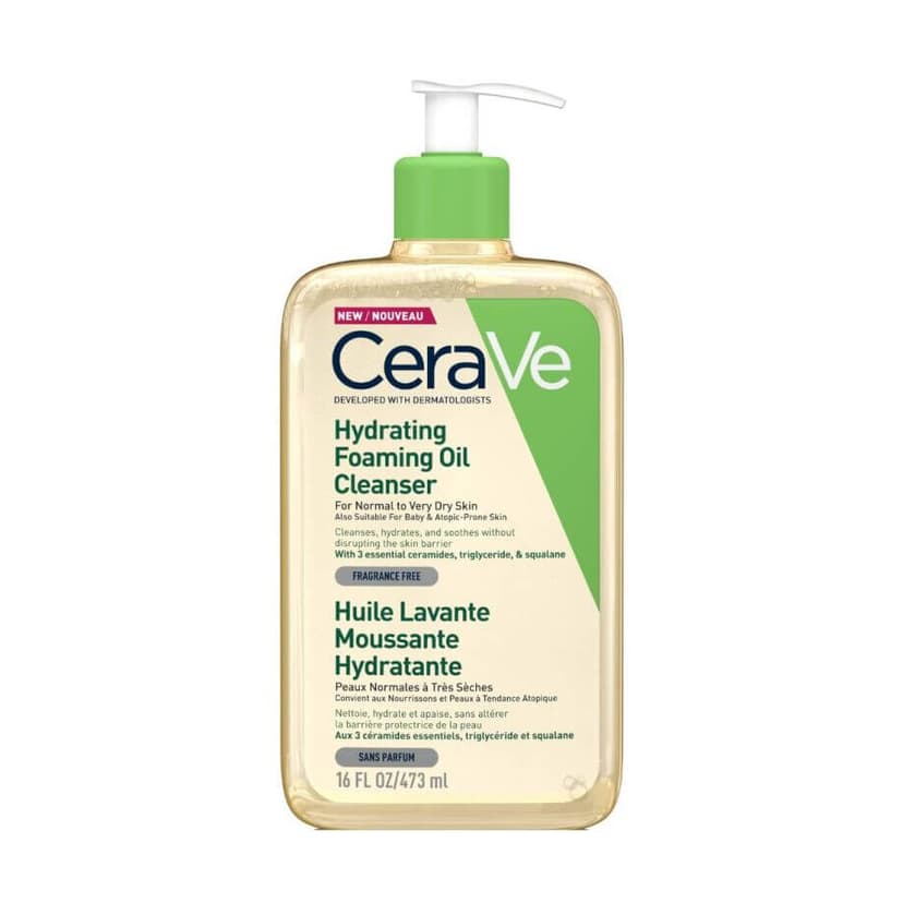 CeraVe Hydrating Foaming Oil Cleanser - пенящееся очищающее масло для нормальной и очень сухой кожи