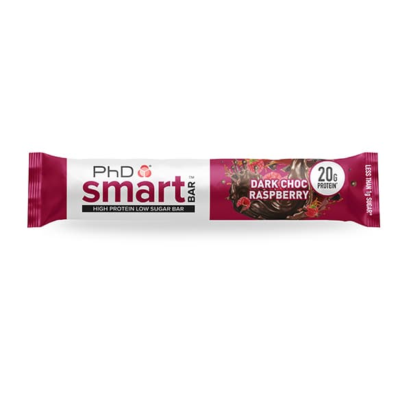 PhD Smart Bar proteinska čokoladica - crna čokolada i malina