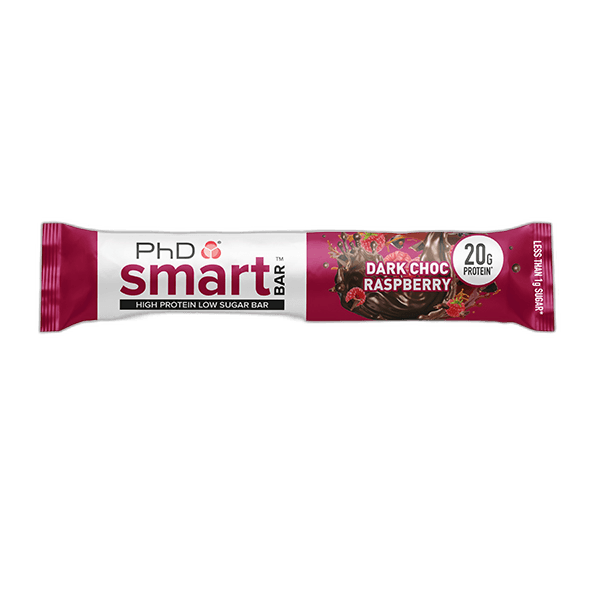 PhD Smart Bar proteinska čokoladica - crna čokolada i malina