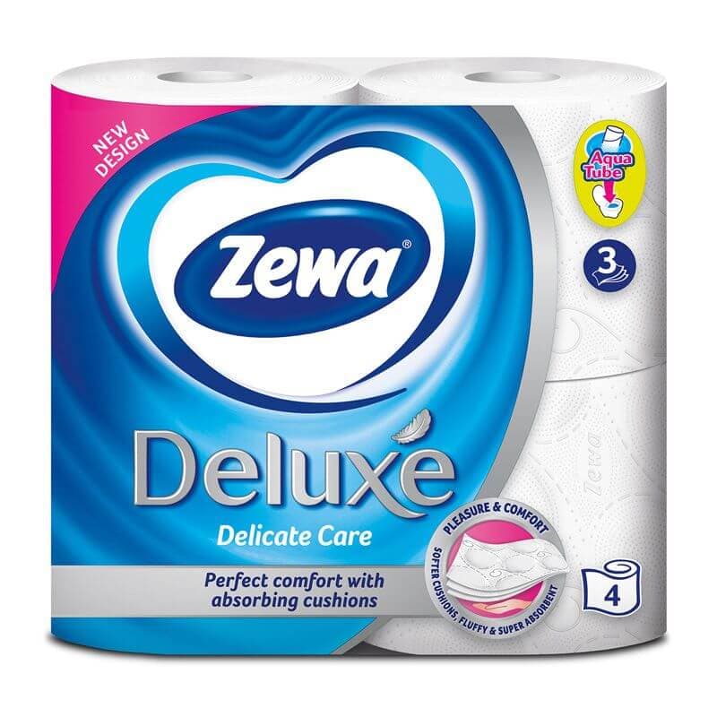 Zewa Deluxe Delicate Care white toalet papir