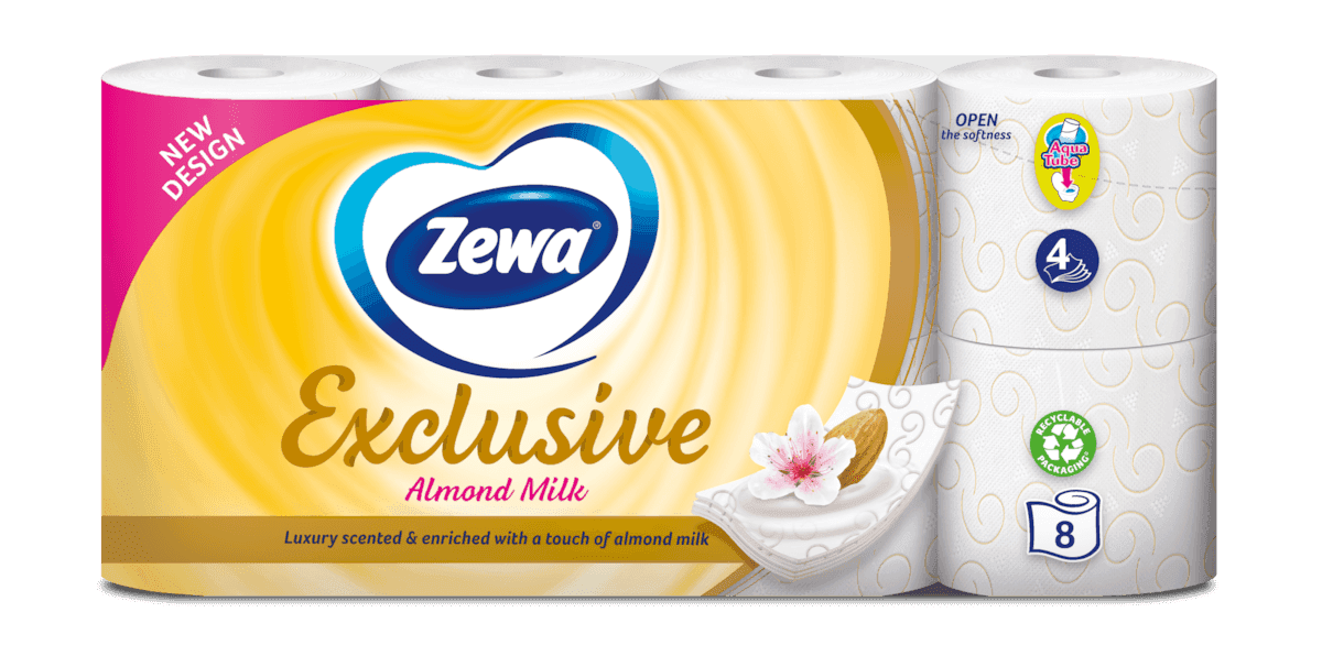 Zewa Exclusive Almond Milk toalet papir - 4 sloja