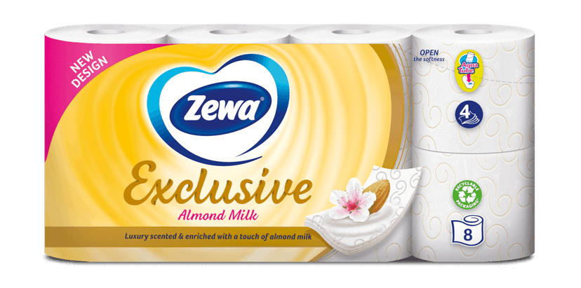 Zewa Exclusive Almond Milk toalet papir - 4 sloja