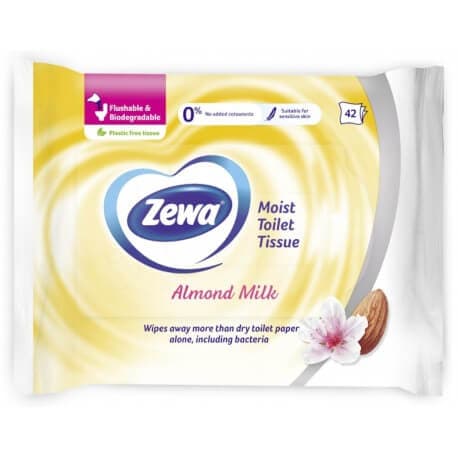 Zewa Moist Almond Milk- vlažni toalet papir