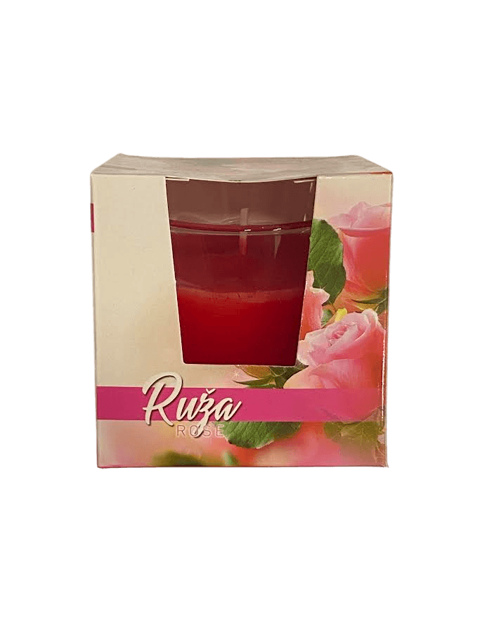 Scented candle rose