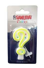Samurai svećica za tortu - znak pitanja '?'