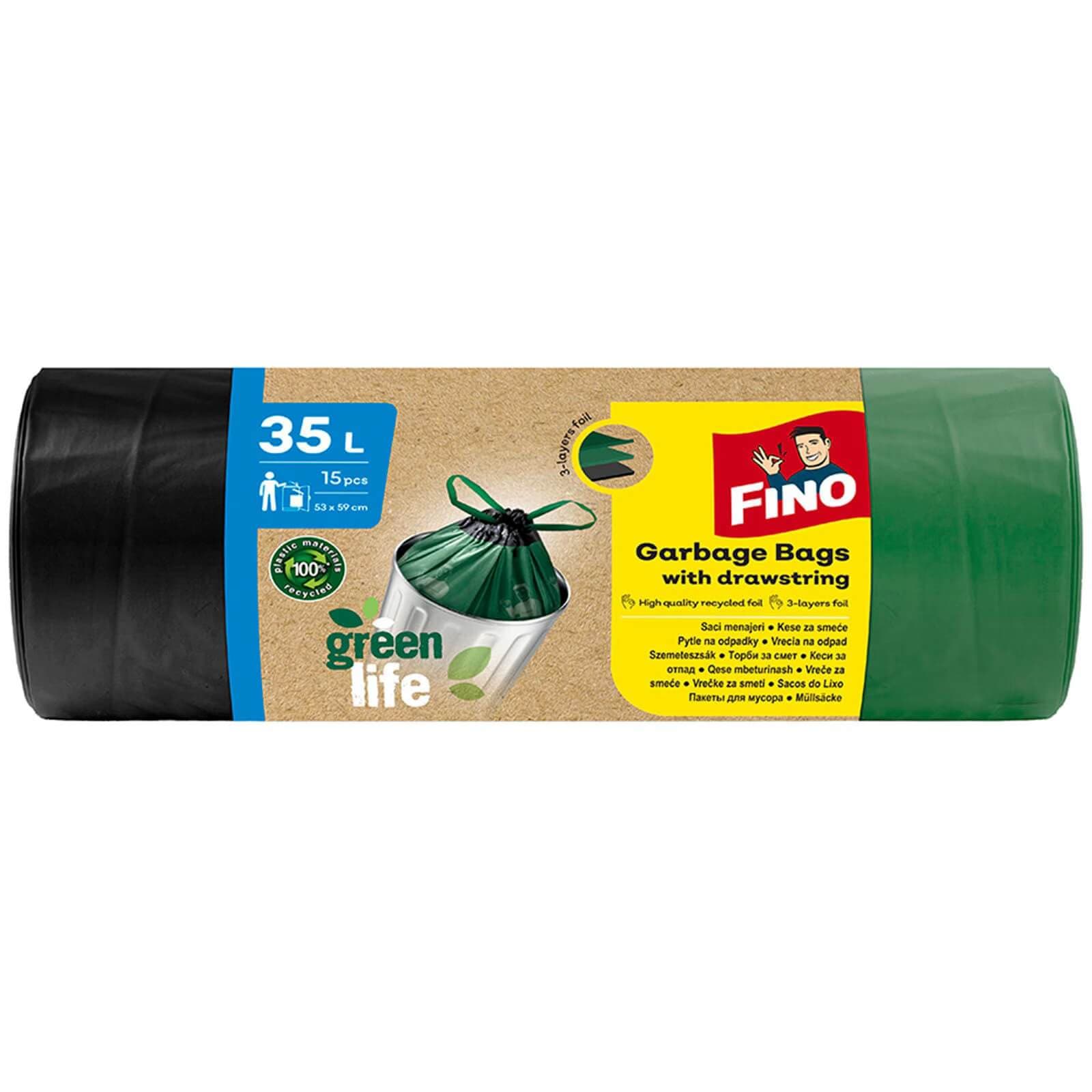 FINO Green life garbage bags 35L