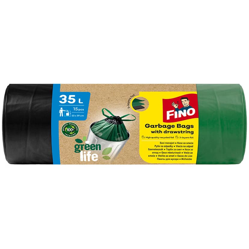 FINO Green life мусорные мешки 35L