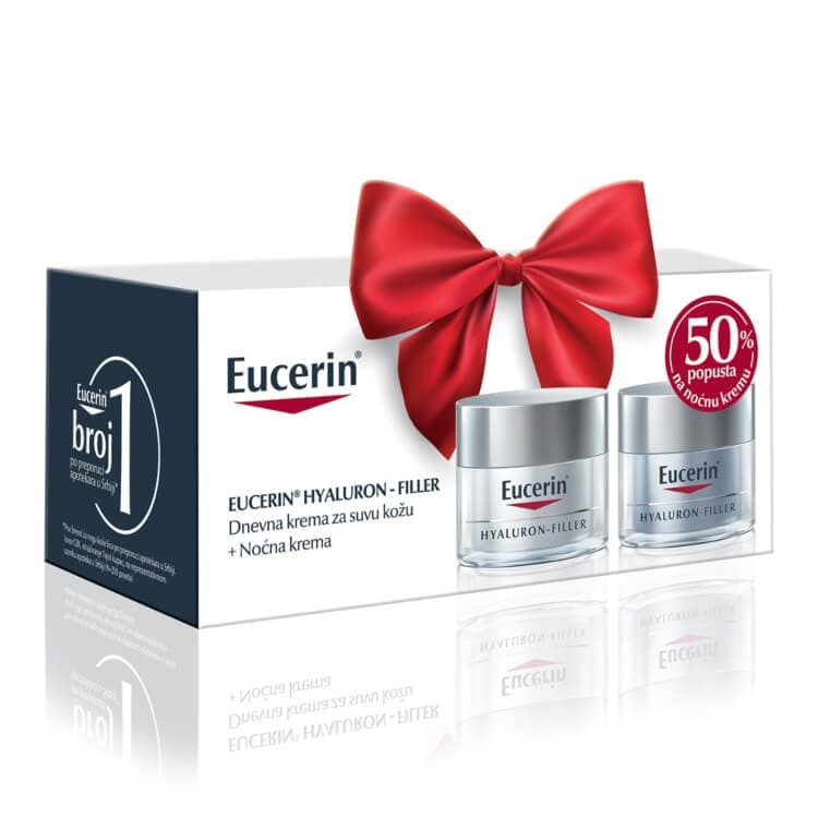Eucerin box hyaluron filler day and night cream (50%) - dry skin