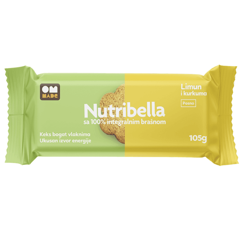 Бисквит nutribella с лимоном и куркумой