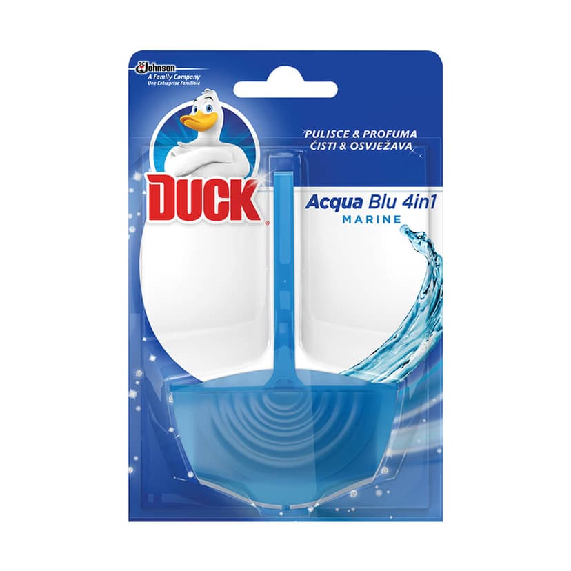 Duck Aqua Blue 4-в-1 освежитель для унитаза  - жесткий футляр
