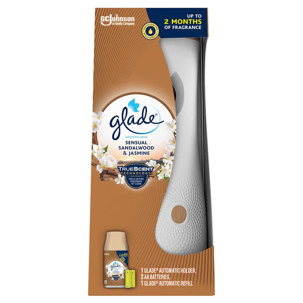 Glade Automatic sprej - sandalovina i jasmin miris - baza