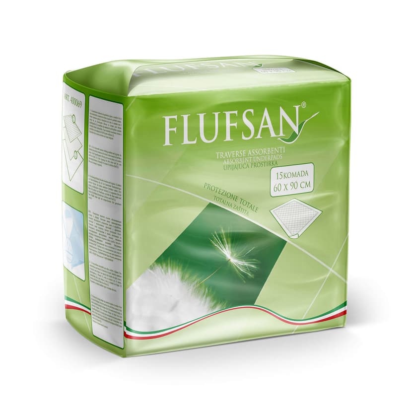 Flufsan incontinence bed pads 60x90cm