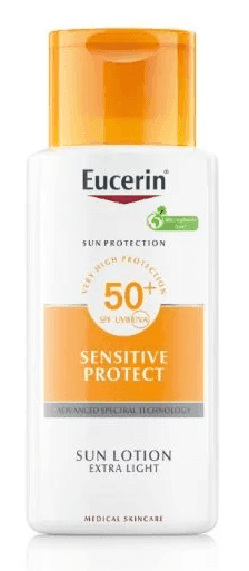 Eucerin sun extremely light lotion to protect sensitive skin from the sun spf50+ 150ml