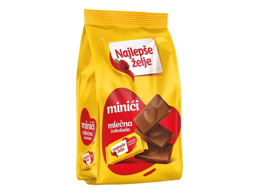 Najlepše želje čokolada mlečna Mini