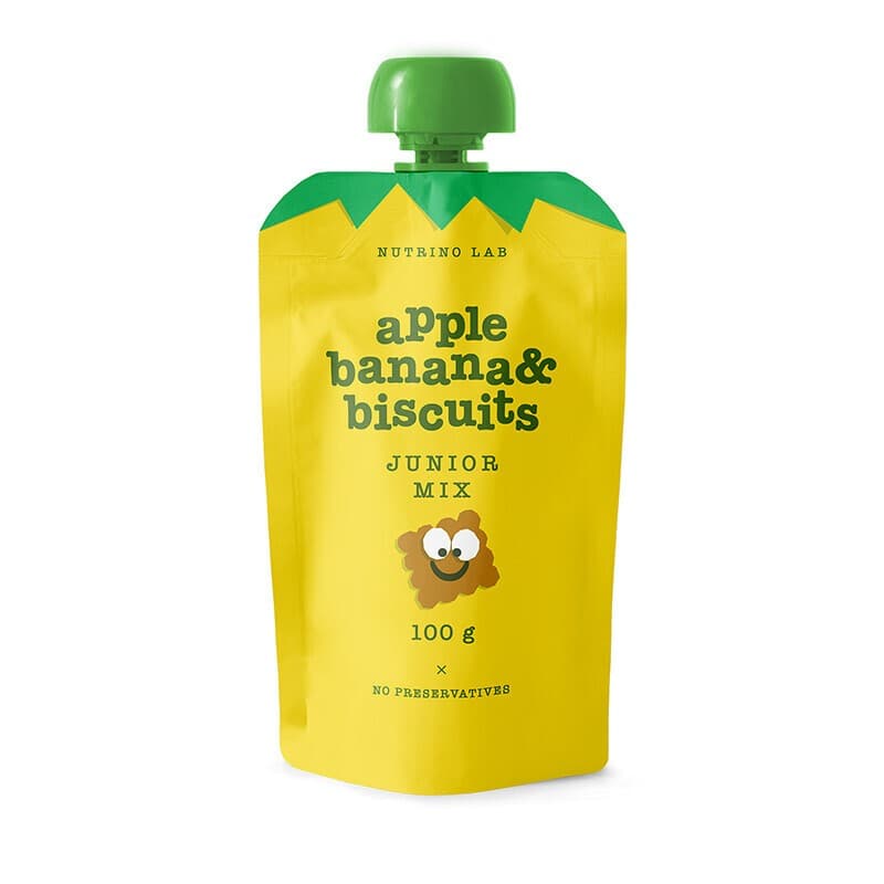 Nutrino Lab Junior Mix voćna kaša - jabuka, banana, keks