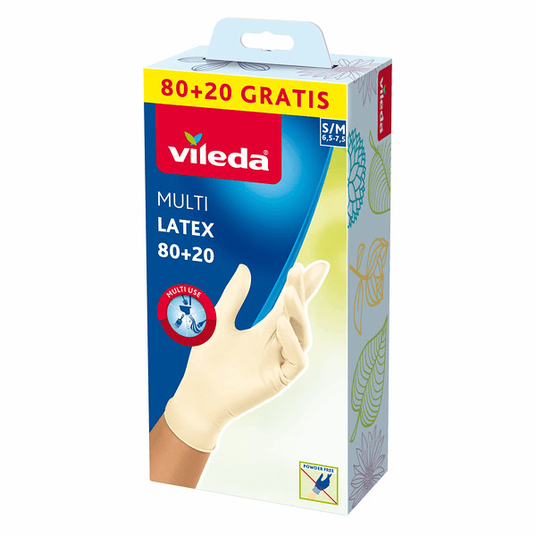 Vileda Multi Latex rukavice 80+20 S/M