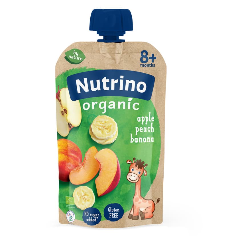 Nutrino Organic pire jabuka, breskva, banana
