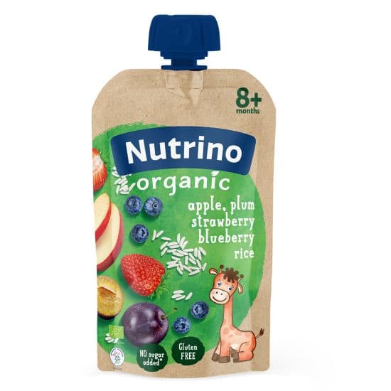 Nutrino Organic pire - jabuka, šljiva, jagoda, borovnica i pirinač