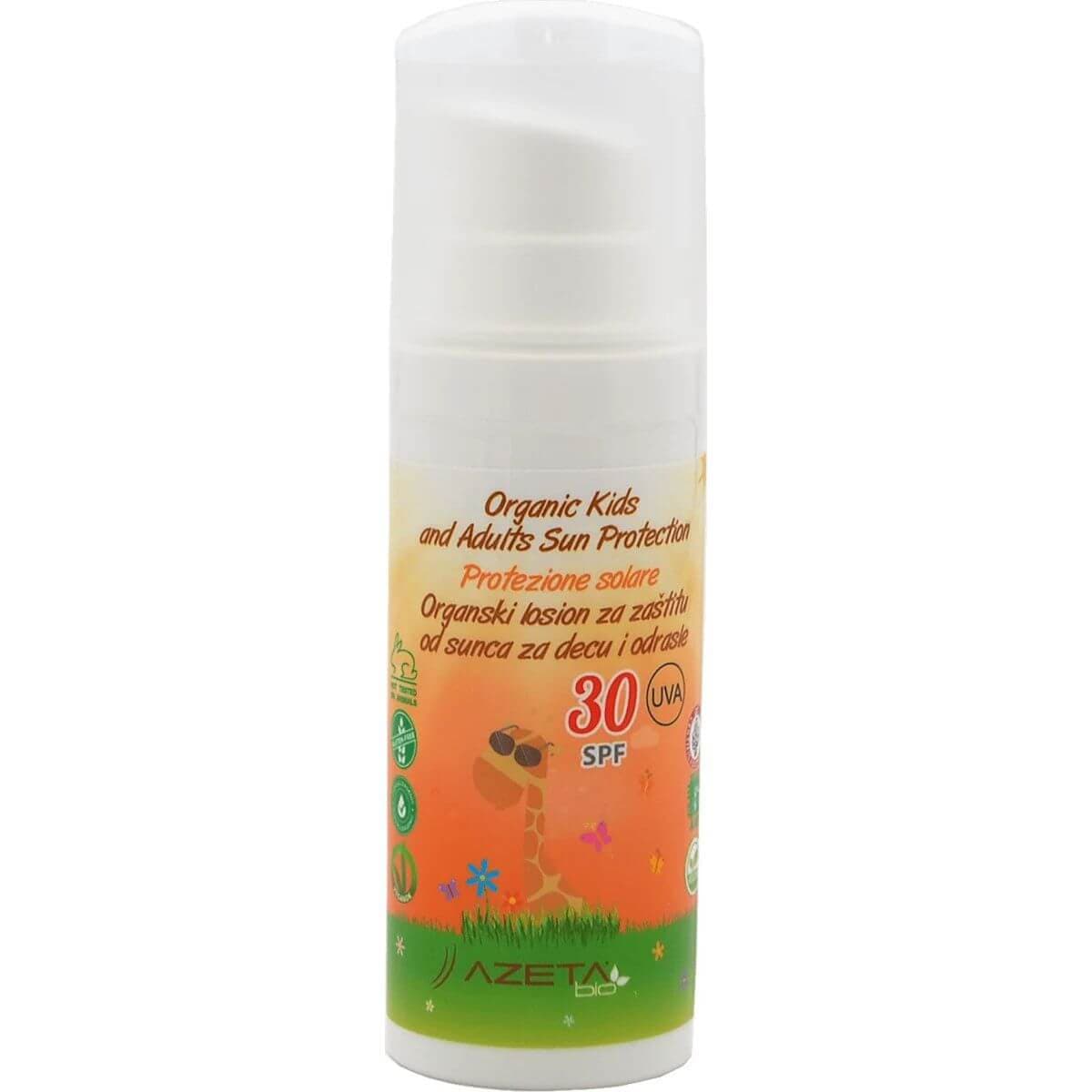 Azeta Bio losion za zaštitu od sunca za decu i odrasle SPF30+