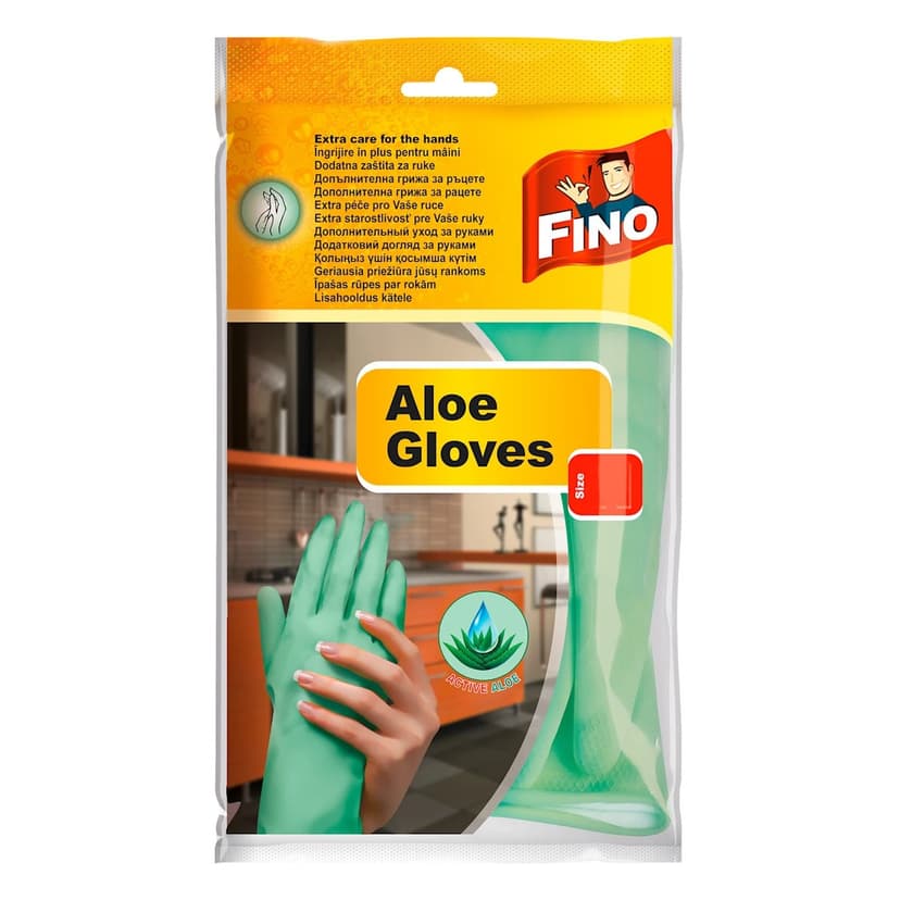 FINO rukavice za domaćinstvo aloe vera veličina M