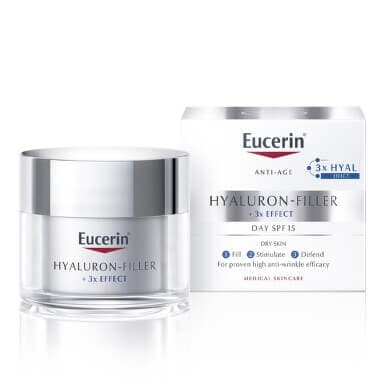 Eucerin Hyaluron Filler dnevna krema za suvu kožu spf15
