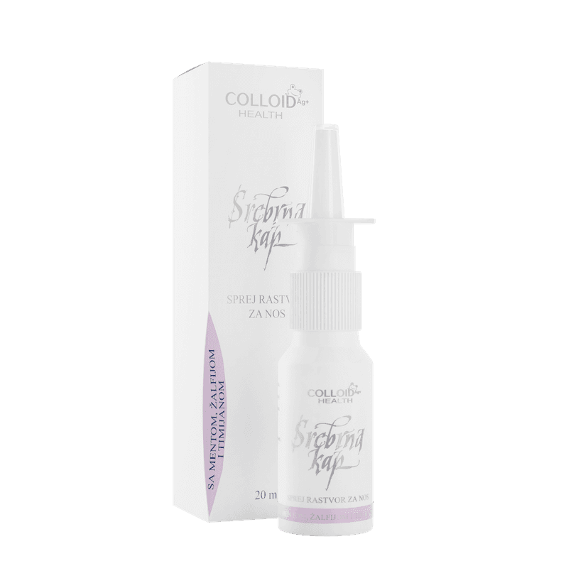 Srebrne kapi mentol + žalfija + timijan