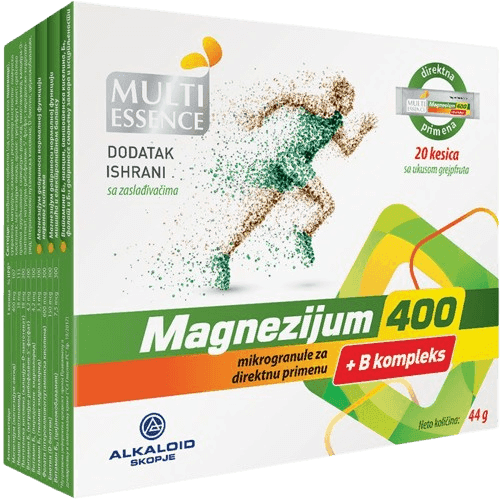 Magnezijum 400 sa kompleksom B vitamina kesice