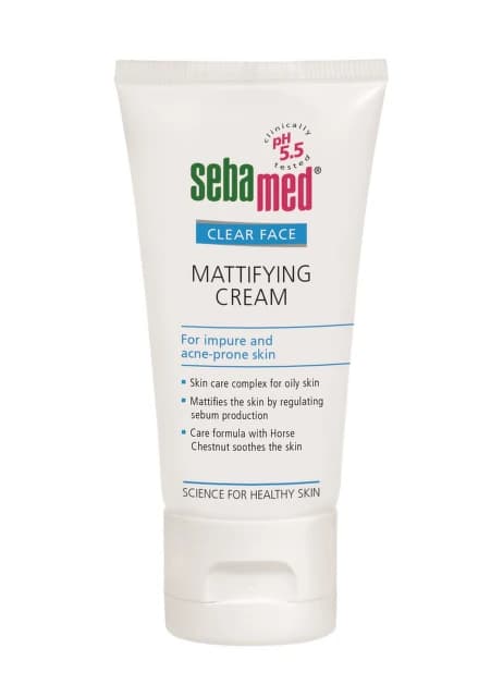 Матирующий крем для лица Sebamed Clear