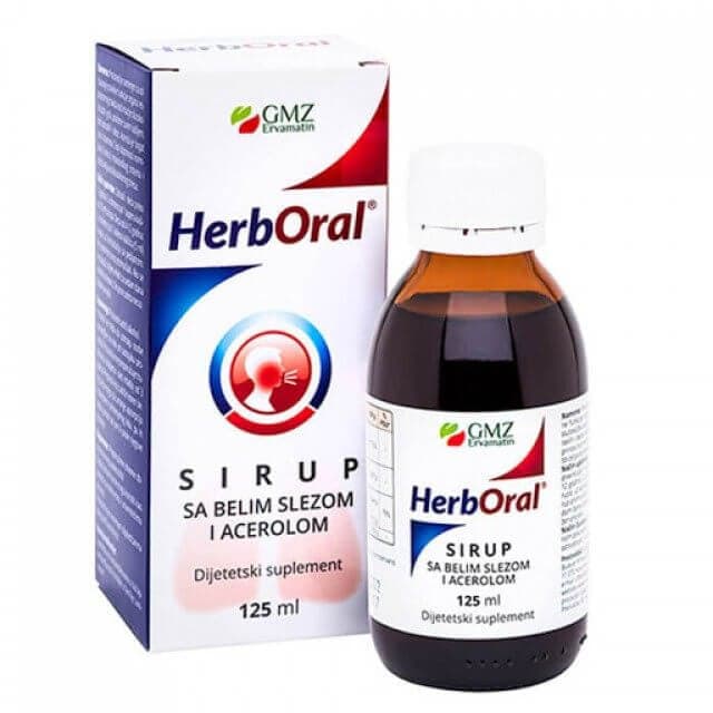 Herboral sirup - beli slez + acerola