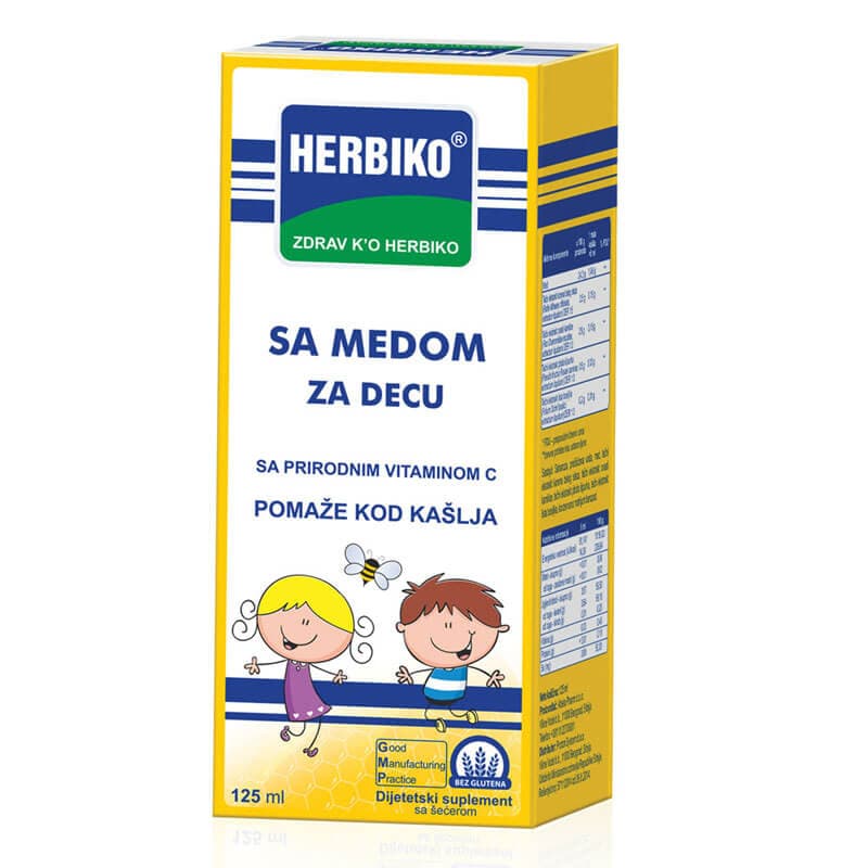 Herbiko cough syrup with honey for children