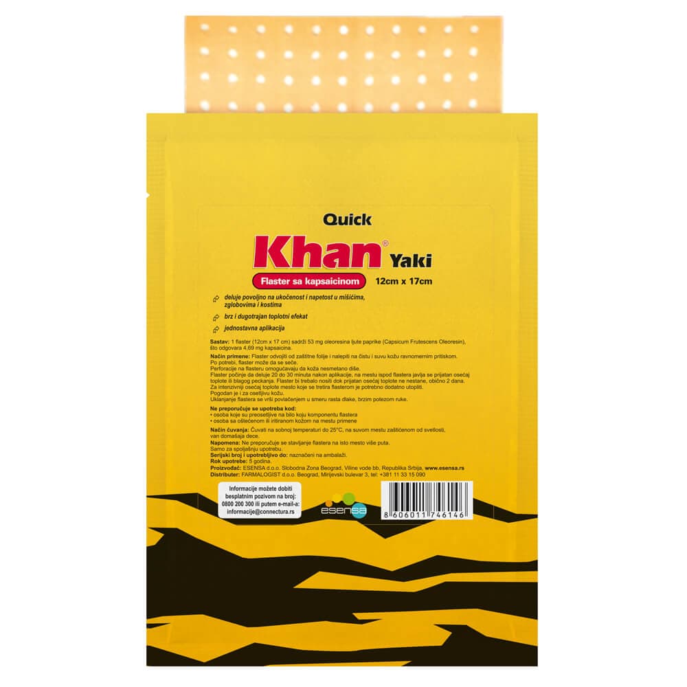 Khan Yaki flaster antireumatski 12x17cm
