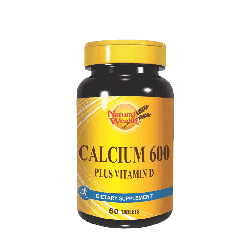 Natural Wealth Kalcijum 600 mg plus Vitamin D