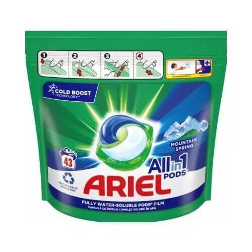 Ariel All in 1 pods Mountain spring kapsule za pranje veša
