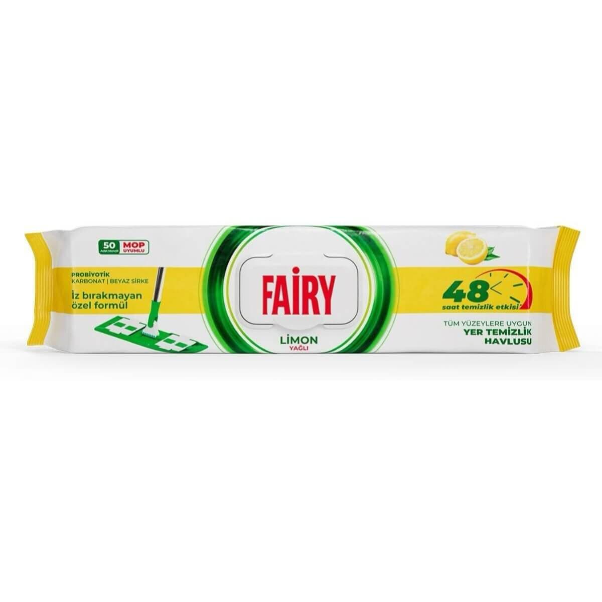 FAIRY vlažne maramice za čišćenje podova Limun