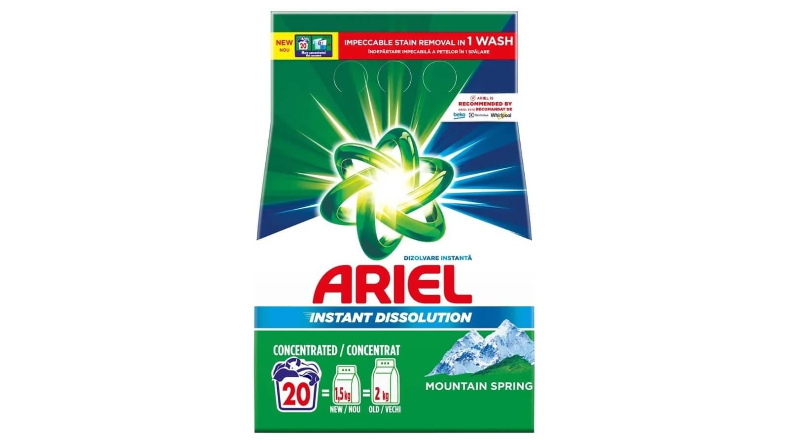 Ariel Mountain Spring powder laundry detergent