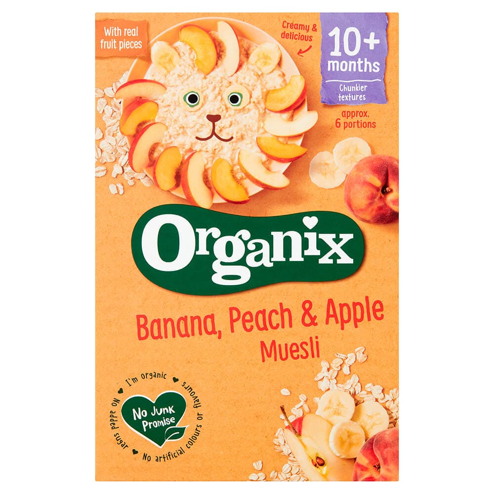 Organix musli banana, breskva i jabuka sa žitaricama (10m+)