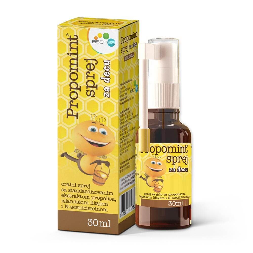 Propomint throat spray for children